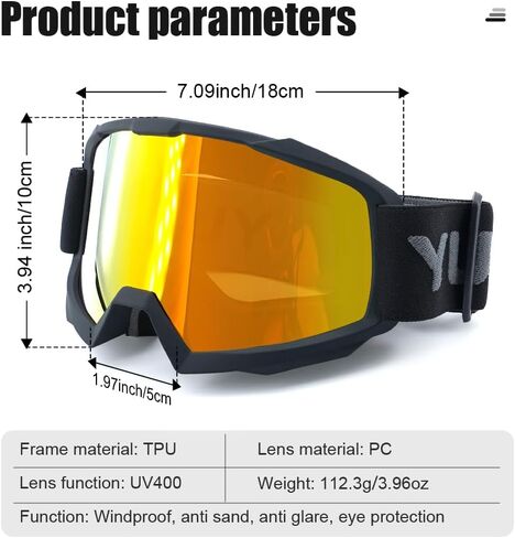 Cycling Motorcycle Goggles Ultra Lightweight for Outdoor Activities Skiing and Road Cycling in Saudi Arabia