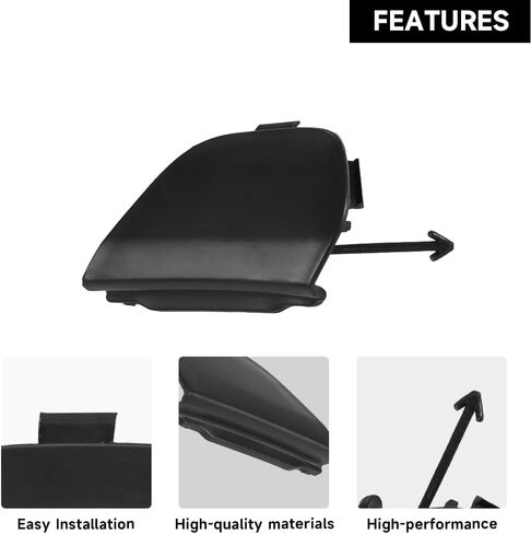 Unpainted Front Right Bumper Tow Hook Cover Cap for Toyota Prius C 1.5L L4 - Electric/Gas 2015-2017 | Durable and Sturdy | 52127-52947 | Tow Hook Eye Hole Cover Cap in Saudi Arabia