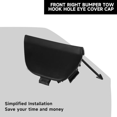 Unpainted Front Right Bumper Tow Hook Cover Cap for Toyota Prius C 1.5L L4 - Electric/Gas 2015-2017 | Durable and Sturdy | 52127-52947 | Tow Hook Eye Hole Cover Cap in Saudi Arabia