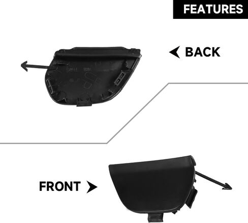 Unpainted Front Right Bumper Tow Hook Cover Cap for Toyota Prius C 1.5L L4 - Electric/Gas 2015-2017 | Durable and Sturdy | 52127-52947 | Tow Hook Eye Hole Cover Cap in Saudi Arabia
