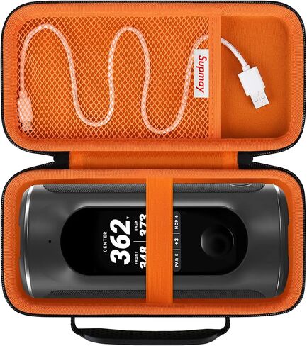 Hard Carrying Case for Blue Tees Golf Player+ GPS Speaker with Touch Screen Display, GPS Speaker Player Protection Case with Mesh Pocket for Charging Cables, Black in Kuwait