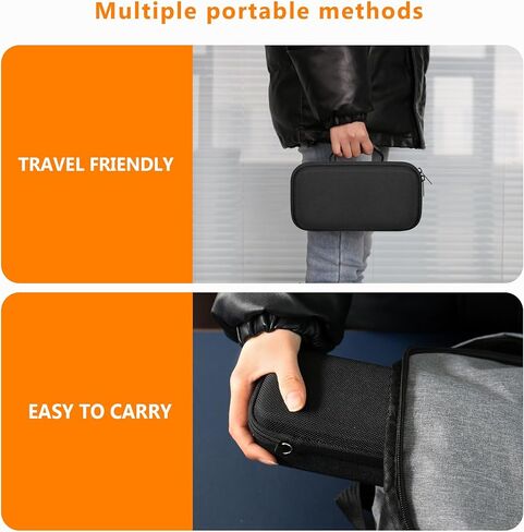 Hard Carrying Case for Blue Tees Golf Player+ GPS Speaker with Touch Screen Display, GPS Speaker Player Protection Case with Mesh Pocket for Charging Cables, Black in Kuwait