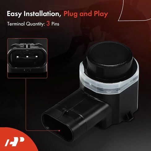 A-Premium 2-PC Reverse Backup Parking Assist Sensor Compatible with Toyota, Volkswagen, Hyundai, Audi, Volvo, Fiat Models - Corolla, Jetta, Passat, Golf, Tiguan, CC, Touareg, Eos, Santa Fe, A4, XC60 in Saudi Arabia