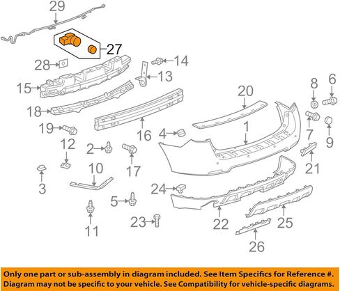 GM Genuine 20777093 Rear Parking Assist Alarm Sensor, Regular in Saudi Arabia