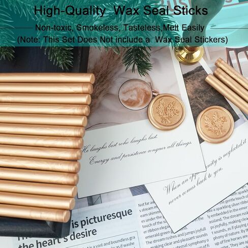 أعواد ختم الشمع بمسدس الغراء الصغير مقاس 7 مم، مناسبة لأختام الشمع، وبطاقات المعايدة، والحروف، وختم زجاجات النبيذ والحرف اليدوية، حزمة 30er (برتقالي ساطع) in Kuwait