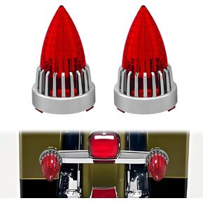 3 1/4" Motorcycle Turn Signal 2 Pack Bullet LED Rear Tail Light for Harley Softail Electra Glide Fatboy Heritage Softail Road Glide Softail Springer Tour Glide(Red) in Kuwait