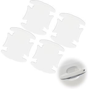 8PCS Waterproof Car Door Handle and Rear View Mirror Scratch Protector Sticker, Transparency Anti-Scratches Cup Protector, Non-Marking Car Door Protector, Universal for Most Car (Transparent) in Kuwait