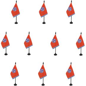 علم طاولة بنسلفانيا من AZ FLAG مقاس 10.16 سم × 15.24 سم - علم مكتب ولاية بنسلفانيا الأمريكية 15 × 10 سم - عصا وقاعدة بلاستيكية سوداء in Kuwait