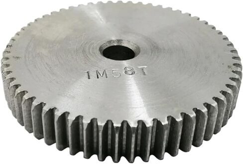 Spur Gear 1M52/53/54/55/56/57/58/59T Hole 8mm Pinion 45#carbon Steel Height 10mm 1Pcs(1M58Teeth-bore 8 mm) in Saudi Arabia