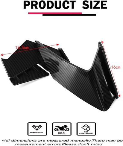 for CBR400R CBR500R CBR650R CB 400 R 500 R 650 R cbr400r cbr500r cbr650r 2021-2025 2026 Motorcycle Accessories ABS Spoiler Racing Side Spoiler Fairing Kits (Matte Black) in Saudi Arabia