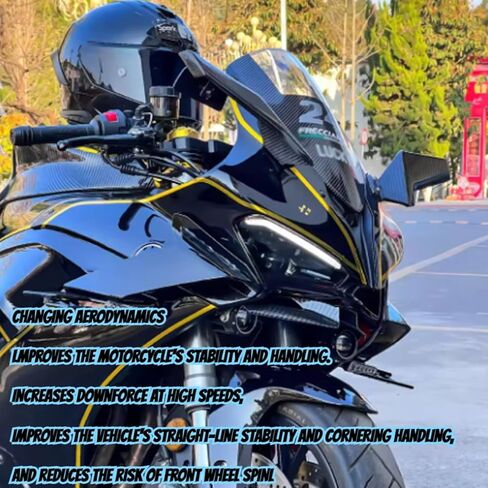 for CBR400R CBR500R CBR650R CB 400 R 500 R 650 R cbr400r cbr500r cbr650r 2021-2025 2026 Motorcycle Accessories ABS Spoiler Racing Side Spoiler Fairing Kits (Matte Black) in Saudi Arabia