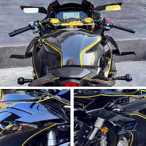 for CBR400R CBR500R CBR650R CB 400 R 500 R 650 R cbr400r cbr500r cbr650r 2021-2025 2026 Motorcycle Accessories ABS Spoiler Racing Side Spoiler Fairing Kits (Matte Black) in Saudi Arabia