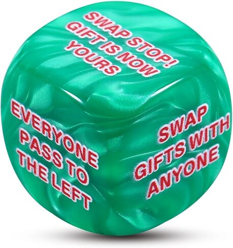 Santa Swap Gift Exchange Dice Gifts 2025 Exchange Dice Game Christmas Party Favors Gift Exchanges Dice Game Stocking Stuffers for Women Men 2025 White Elephant Secret Santa Gifts for Her Him Adults in Saudi Arabia