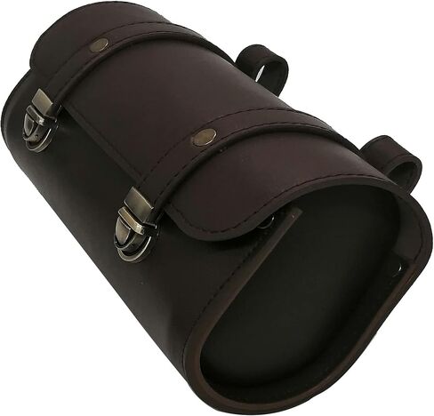 Bike Handlebar Leather Bags Under Seat Retro Classical Mountain MTB Road Bike Leather Bag for Cell phone，Saddle Tail Rear Pouch Seat Storage bag Cycling Case Carry Accessories in Saudi Arabia