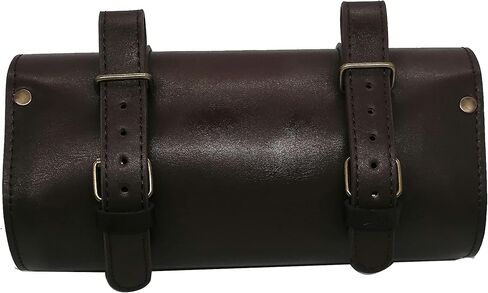 Bike Handlebar Leather Bags Under Seat Retro Classical Mountain MTB Road Bike Leather Bag for Cell phone，Saddle Tail Rear Pouch Seat Storage bag Cycling Case Carry Accessories in Saudi Arabia