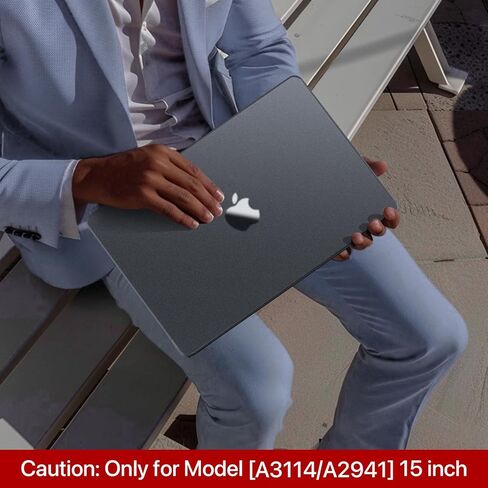 for MacBook Air 13.6 inch Case M3 M2 2024-2022 Model A3113 A2681, Sturdy & Durable Protective Hard Shell Case + Translucent Keyboard Cover for MacBook Air 13 inch Case - Midnight Clear in Kuwait