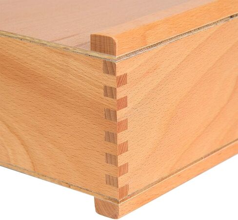 Pssopp 3 Drawer Box, Drawing Tool Box, Beech Wood Art Supply Storage Organizer, Portable Paint Brush Holder with Drawers for Paints, Brushes, Pencils in Saudi Arabia