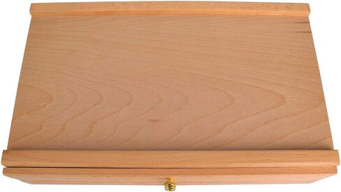 Pssopp 3 Drawer Box, Drawing Tool Box, Beech Wood Art Supply Storage Organizer, Portable Paint Brush Holder with Drawers for Paints, Brushes, Pencils in Saudi Arabia