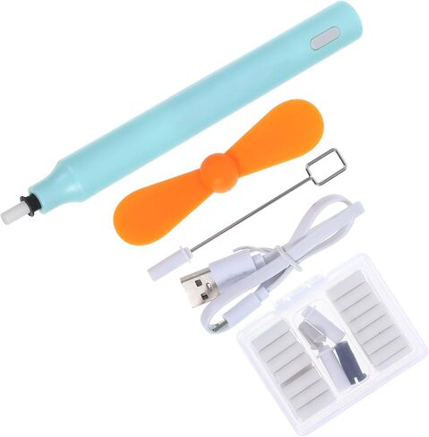 Gatuida Electric Eraser for Students and Artists Portable Stationery Eraser with Fan and Stirrer for Drawing Sketching and Classroom Use Random Color in Saudi Arabia