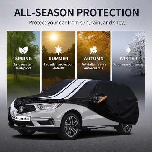 Lexus RX Car Cover Waterproof All Weather, Premium Car Cover Custom Fit for Lexus RX RX350 RX450H RX500H, with Free Towel/Storage Bag. in Saudi Arabia
