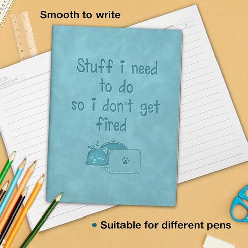 Funny Office Cat Notebook Stuff I Need to Do Journal Humorous Office Gift for Coworker Colleague-Blue in Saudi Arabia