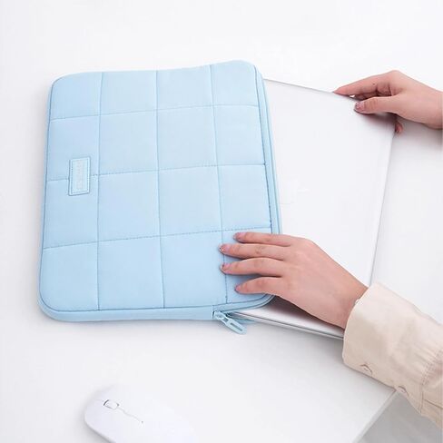 Puffy Laptop Sleeve 15-16 Inch Dark Green, Waterproof Carrying Case Bag for Women, Fluffy Computer 15.6 HP Case, Compatible with MacBook Pro 16 Inch, MacBook Air M2 M1, Asus/Dell XPS in Cover in Kuwait