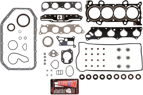 طقم إعادة تدوير محرك Evergreen FSBRR4041EVE متوافق مع 03-06 Honda Accord Element 2.4 DOHC K24A4 مجموعة حشية كاملة، محامل قضيب رئيسية ذات حجم قياسي، حلقات مكبس ذات حجم قياسي in Saudi Arabia