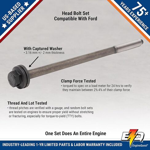 Head Bolt Set for 4.6L 5.4L V8 Engines | SOHC & DOHC | 1991–2004 | Full Engine Cylinder Head Hardware Kit | Alloy Steel | Direct Replacement in Saudi Arabia