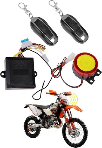 MDEOOSKY Motorcycle Anti-Theft Alarm System Dual Remote Control Kill Start Alarm Switch for Chinese 50cc - 125cc Taotao Sunl Kazuma Baja Bike Quad Roketa ATV in Saudi Arabia