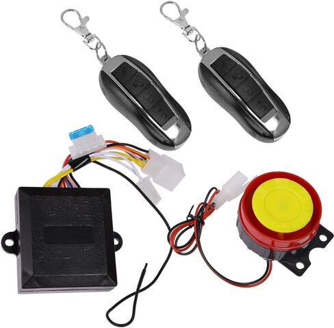 MDEOOSKY Motorcycle Anti-Theft Alarm System Dual Remote Control Kill Start Alarm Switch for Chinese 50cc - 125cc Taotao Sunl Kazuma Baja Bike Quad Roketa ATV in Saudi Arabia