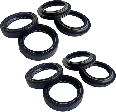 37x50x11 Front Shock Fork Damper Shaft Oil Seal Retainers Dust Cover For SPORT 125 QM125-2D For RSR 125 RSR125(4pc Seal 4pc Cover) in Saudi Arabia