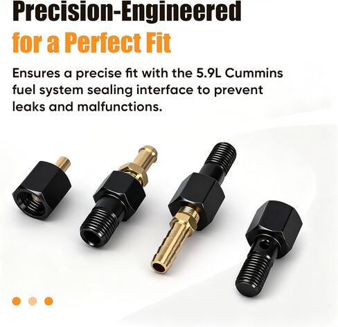 Replacement Fuel System Test Fitting Adapter Kit for 5.9L Cummins Diesel, Compatible with 9011 9012 9013 9014 in Saudi Arabia