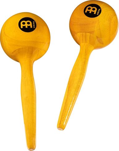 Meinl Percussion MWM2AM Traditional Wood Round Maracas, Amber Finish in Saudi Arabia