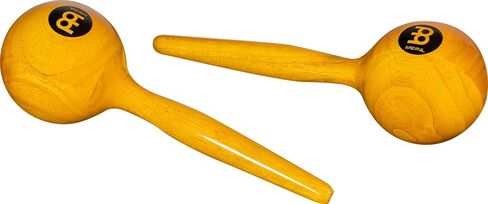 Meinl Percussion MWM2AM Traditional Wood Round Maracas, Amber Finish in Saudi Arabia