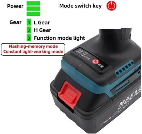 Cordless Electric Rivet Gun for M3/M4/M5/M6/M8/M10/M12 Rivet Nutserts Rechargeable Portable Automatic Rivet Gun with LED Light,2200mAh in Saudi Arabia