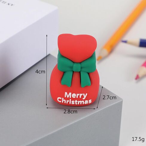 4 Pcs Cute Pencil Sharpener Cartoon Christmas Pencil Sharpeners Small Manual Pencil Sharpener for Boys Girls Women Kawaii PVC Sharpeners Stationery School Office Supplies (4Pcs Christmas) in Saudi Arabia