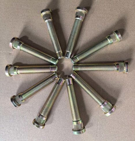 12pcs Extended Longer Than Stock Serrated Wheel Studs M14*1.5 0.625 in. Knurl, 3.2 in. Length Replacement for 2010-2021 Chevy Camaro, Chevrolet Colorado Tahoe Suburban Silverado 1500 GMC in Saudi Arabia