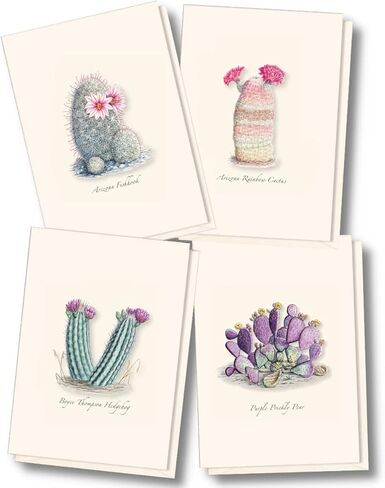 Earth Sky + Water - Cacti Notecard Set I - 8 Blank Cards with Envelopes in Saudi Arabia