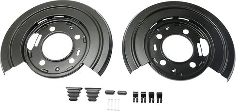 مجموعة دروع غبار الفرامل Garage-Pro متوافقة مع Ford F-250 Super Duty 2005-2010، F-350 Super Duty 2005-2012، F-450 Super Duty 2011-2012 خلفي، بيك اب كابينة الطاقم in Saudi Arabia
