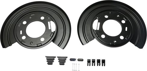 مجموعة دروع غبار الفرامل Garage-Pro متوافقة مع Ford F-250 Super Duty 2005-2010، F-350 Super Duty 2005-2012، F-450 Super Duty 2011-2012 خلفي، بيك اب كابينة الطاقم in Saudi Arabia
