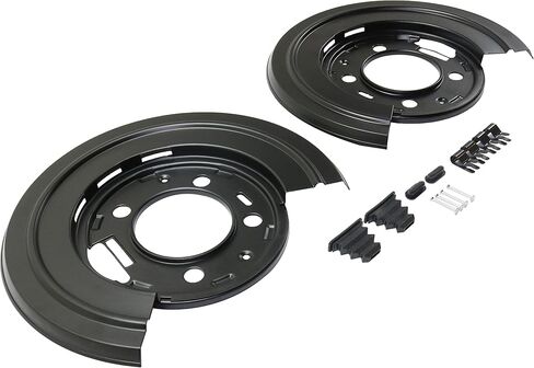 مجموعة دروع غبار الفرامل Garage-Pro متوافقة مع Ford F-250 Super Duty 2005-2010، F-350 Super Duty 2005-2012، F-450 Super Duty 2011-2012 خلفي، بيك اب كابينة الطاقم in Saudi Arabia
