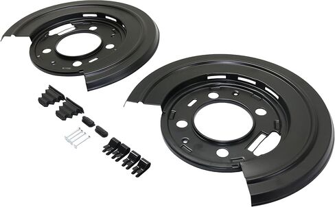 مجموعة دروع غبار الفرامل Garage-Pro متوافقة مع Ford F-250 Super Duty 2005-2010، F-350 Super Duty 2005-2012، F-450 Super Duty 2011-2012 خلفي، بيك اب كابينة الطاقم in Saudi Arabia