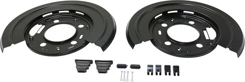 مجموعة دروع غبار الفرامل Garage-Pro متوافقة مع Ford F-250 Super Duty 2005-2010، F-350 Super Duty 2005-2012، F-450 Super Duty 2011-2012 خلفي، بيك اب كابينة الطاقم in Saudi Arabia
