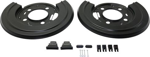 مجموعة دروع غبار الفرامل Garage-Pro متوافقة مع Ford F-250 Super Duty 2005-2010، F-350 Super Duty 2005-2012، F-450 Super Duty 2011-2012 خلفي، بيك اب كابينة الطاقم in Saudi Arabia