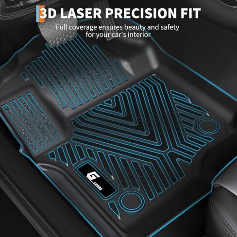 Floor Mats for 2017-2024 Ford F-250/F-350 SuperCrew Cab, All Weather TPE Truck Liners Front & Rear Row in Saudi Arabia
