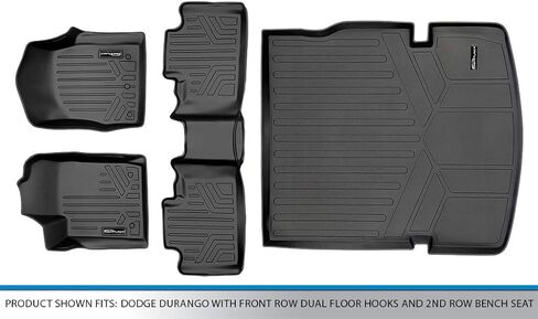 SMARTLINER Floor Mats and Cargo Liner Behind 2nd Row for 2013-2016 Dodge Durango in Saudi Arabia