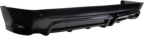 شفة مصد خلفي + ضوء فرامل شفاف + طرف كاتم صوت متوافق مع 2006-2011 HONDA CIVIC 4 أبواب، فاصل سبويلر خلفي أسود من البولي يوريثان من IKON MOTORSPORTS، 2007 2008 2009 2010 in Saudi Arabia