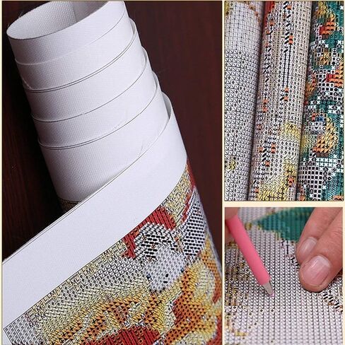 fufibwoesan DIY 5D كرة القدم الرياضية مشجعي اللوحة الماسية حسب الأرقام مجموعات للبالغين جولة الحفر الكامل الماس الفن مجموعات ديكور جدار الفن المنزلي لفريق كرة القدم هدية (2-s-a-n-f-أحمر) in Kuwait