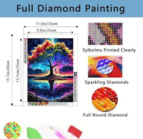 SHONGSHU 5D Diamond Art Kit for Adult, Magical Ice Cave Fantasy Landscape, Diamond Painting Kits for Beginners, Fantastic Landscapes DIY Full Drill Dots Gem Art Paint for Home Wall Decor 12 x 16 Inch in Saudi Arabia