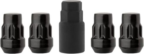 DPAccessories Locking Lug Nuts Compatible with 2021-2025 Ford Bronco Sport | for Factory Aluminum Wheels Only | Set of 4 Black Wheel Locks & 1 Key | DFOBRS01F-BK/LK1 in Saudi Arabia